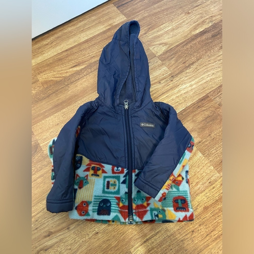 Vintage Columbia Steens Mountain Overlay Hooded Jacket Sz 12-18 months